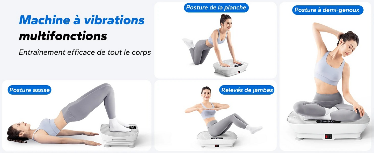 MERACH Plaque Vibrante Slim — Tonification Corps Entier à Domicile